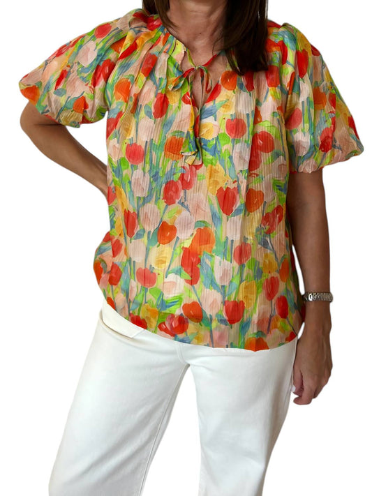 Jade - Heidi Puff Sleeve Top