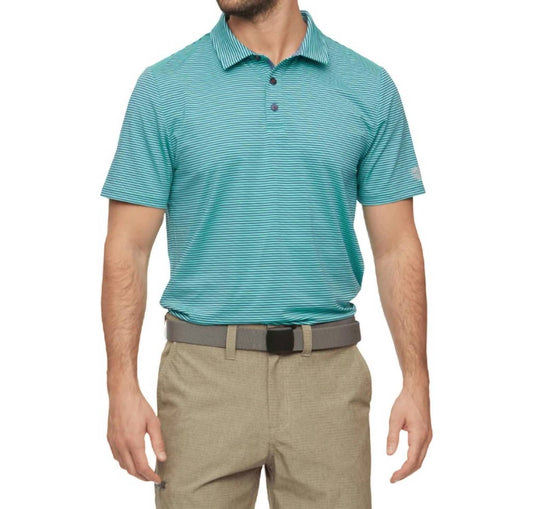 Flags & Anthem - Naples Striped Performance Polo Shirt