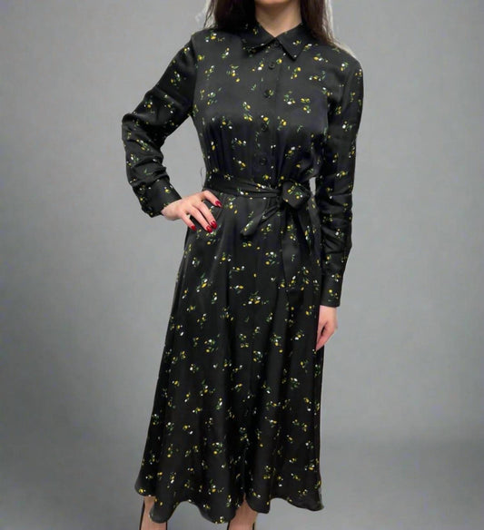 Mosaic - Collared Midi Dress