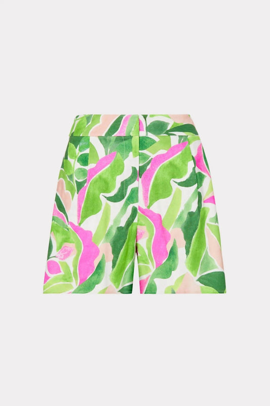PAINTED BLOOM LINEN SHORT