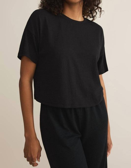 Z Supply - Sway Textured Cropped Short Sleeve Tee