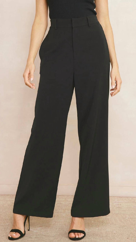 Entro - Women's Black Slacks
