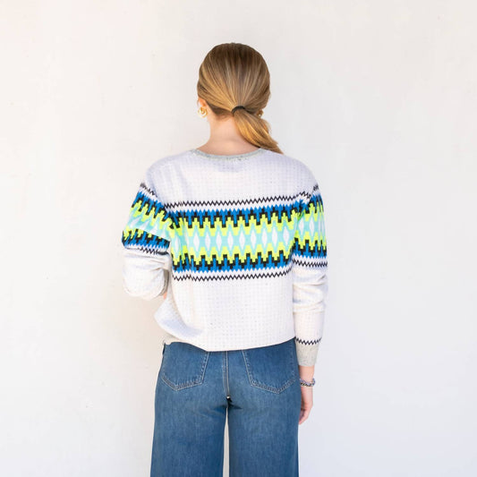 Brodie Cashmere - Electric Fairisle Mini Sweater