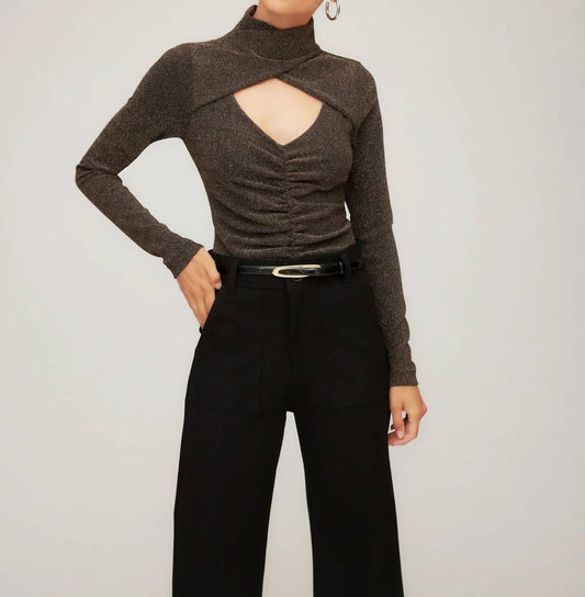 Fifteen Twenty - Adina Crossover Turtleneck Top