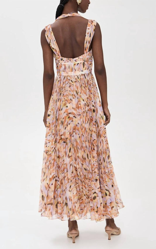 Amur - Neve Pleated Chiffon Gown