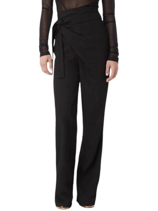 Gauge 81 - Carlow Knotted Draped Crepe Wide-leg Pants