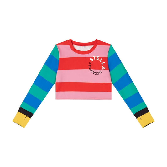 Stella Mccartney - Girl's Stripes Active Crop Top