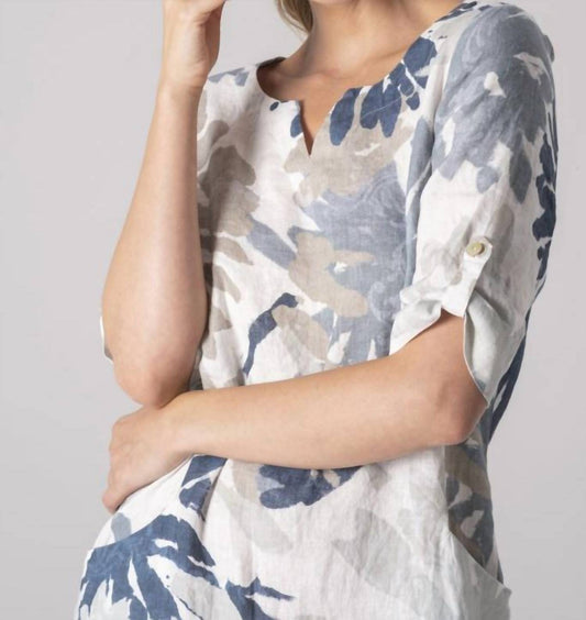 “Beach Curry” Mindy Sommers Linen Dress