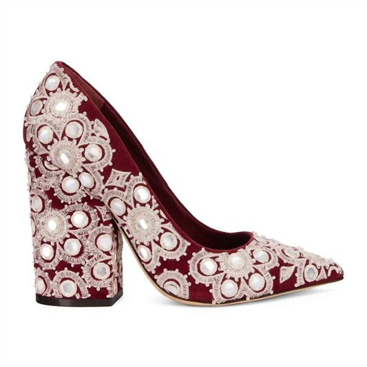 Tory Burch - Women's Francesca Embroidered Suede Pumps
