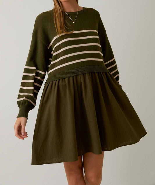 Le Lis - Benson Striped Knit Combo Dress