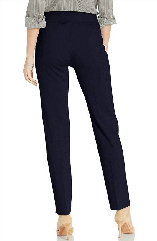 Slimsation By Multiples - Pull On Ease-y-fit Ankle Pants Petite
