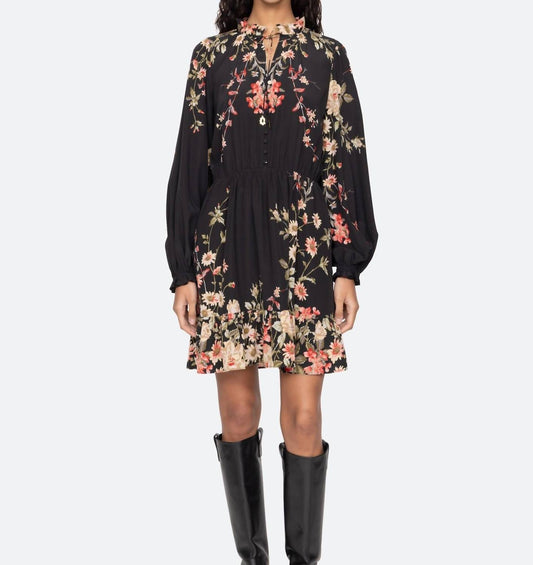 Sea - Jolie Print Long Sleeve Mini Dress