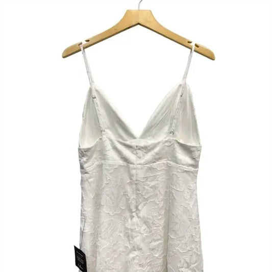 Lulus - Women's Floral Jacquard Babydoll Dress