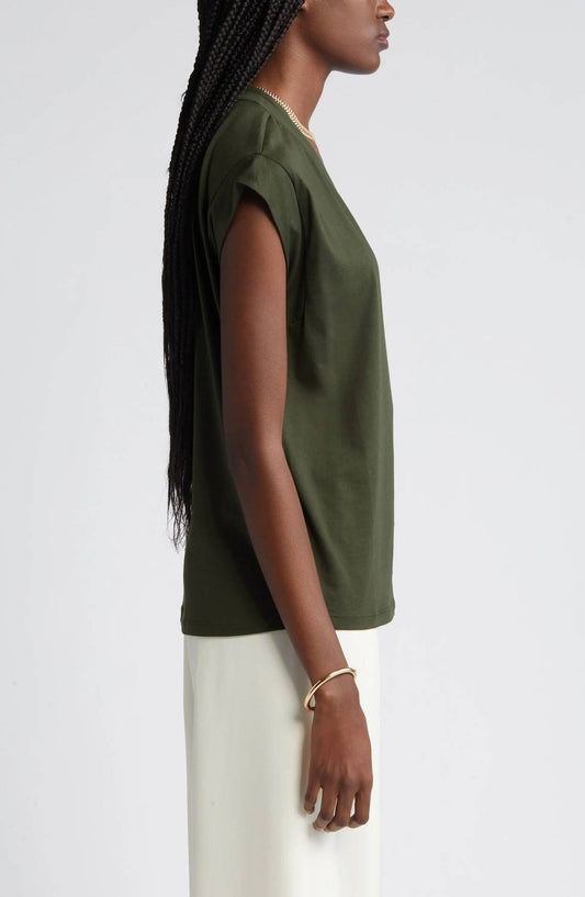 Frame - Le Mid Rise V-neck Tee