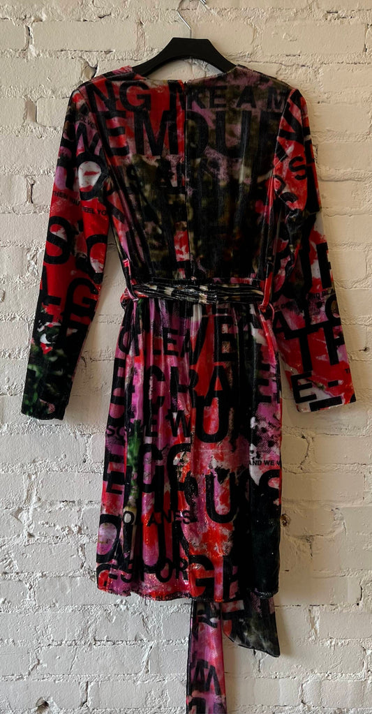 Libertine - Women's Dream For Winter Faux Wrap Cocktail Dress