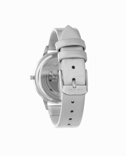 Nicole Miller - Women's Silver Tone Strap Watch - 36Mm