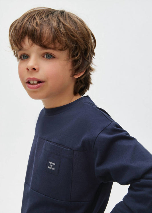 Mayoral - Boys' Discover Long Sleeve Contrast Tee