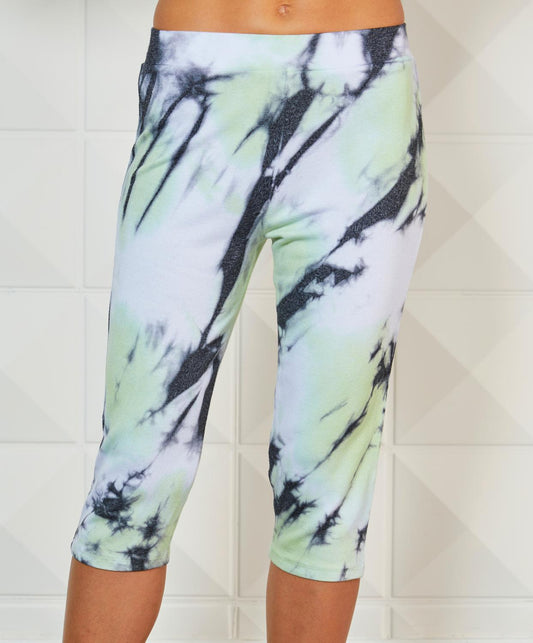 French Kyss - Marble Wash Capri Pants