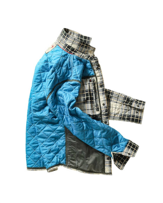 Relwen - Quilted Flannel Shirt Jacket