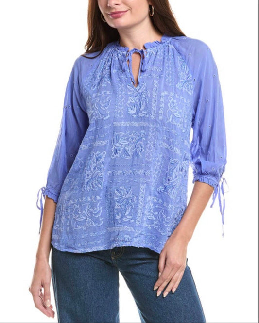 Johnny Was - YIPRIANNE BONITA EMBROIDERED BLOUSE