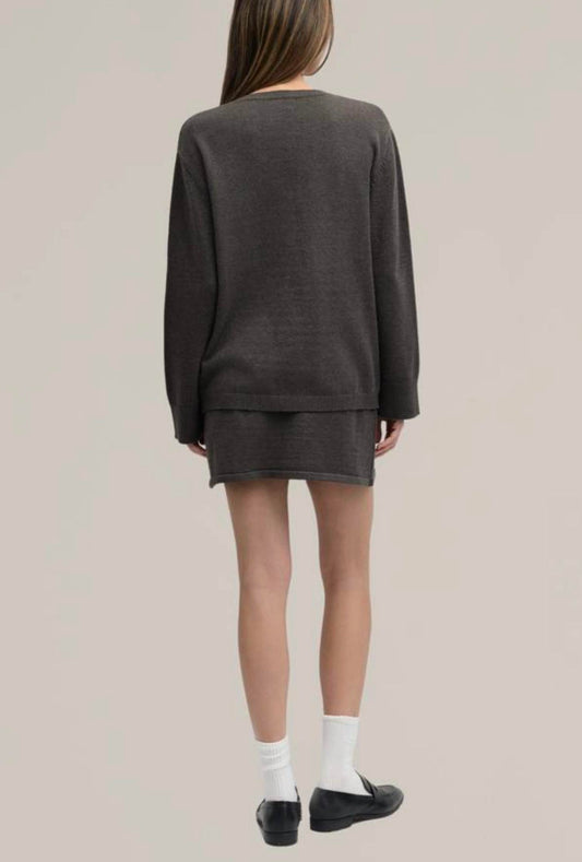 Mod Ref - Knit Sweater Tie Front Cardigan