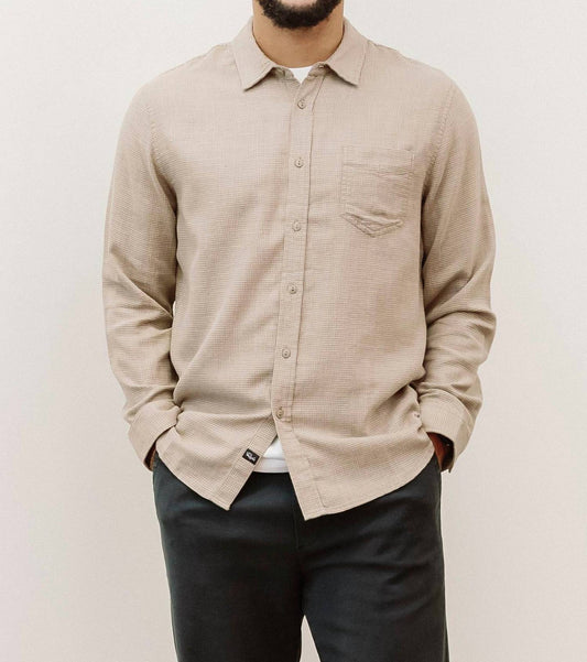 Rails - Wyatt Cedar Houndstooth Fleece Button Up Shirt