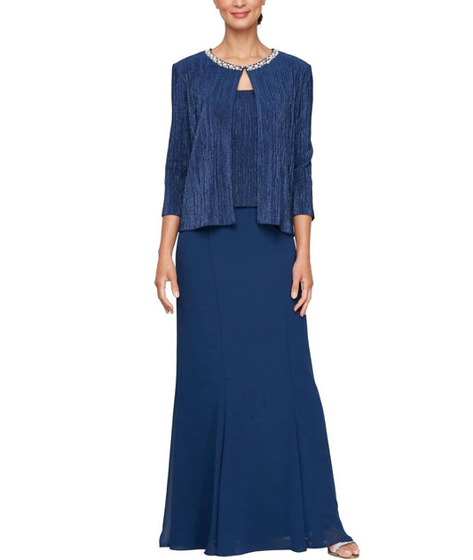 Alex Evenings - Mother Of The Bride Dress With Embellished Jacket