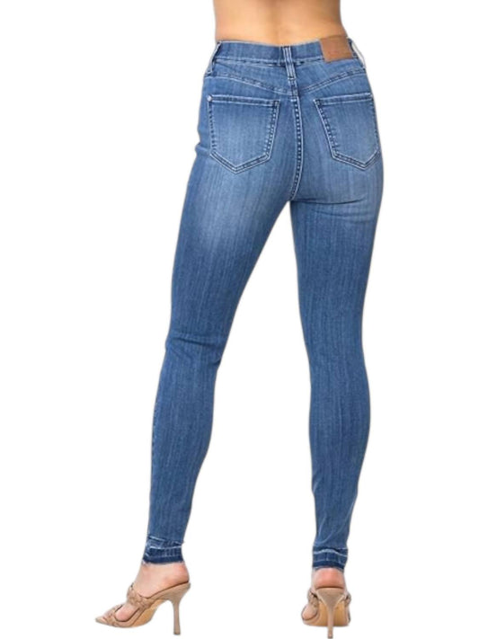 Judy Blue - High Waist Release Hem Pull On Skinny Jegging