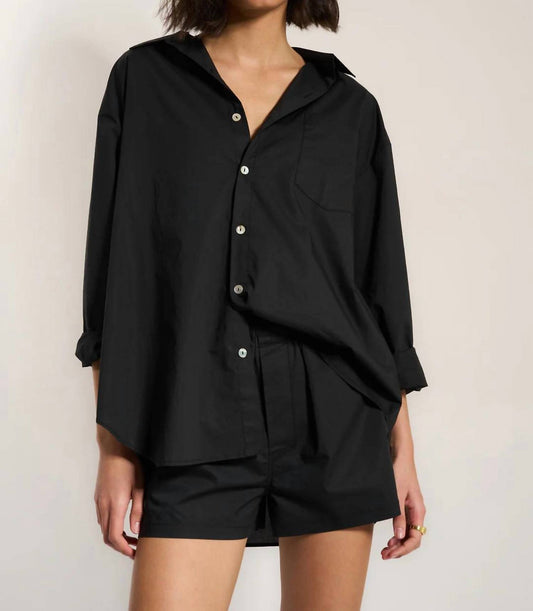 Idle Sleepwear - Poplin Button Down Shirt