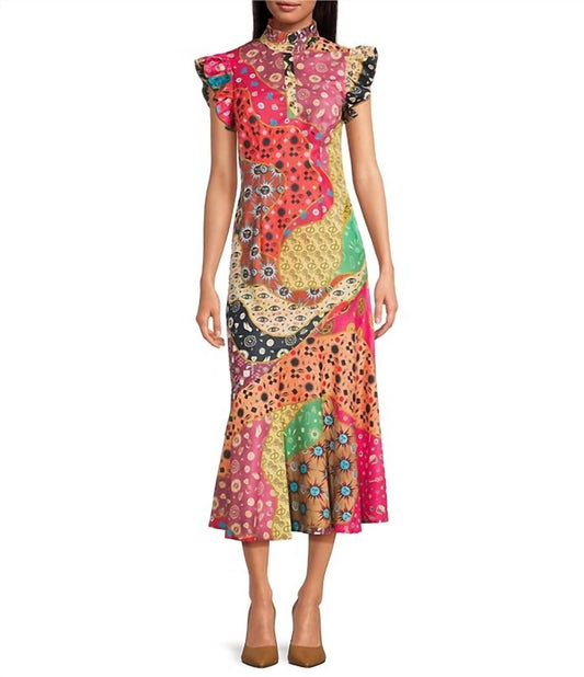 Never Fully Dressed - Remi Ruffle Round Neck Cap Dress