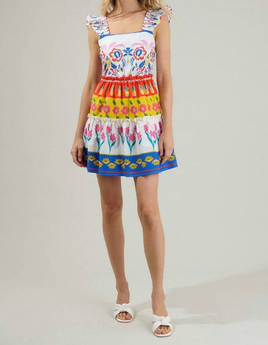 Sugarlips - Olympia Floral Ruffle Tiered Mini Dress