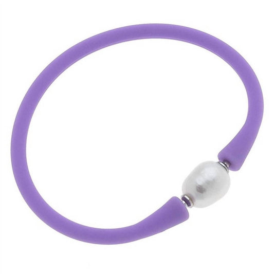 Canvas Style - Women's Bali Freshwater Pearl Silicone Bracelet