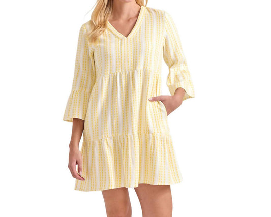 Tommy Bahama - Cotton Dobby Tiered Dress Cover Up Dress