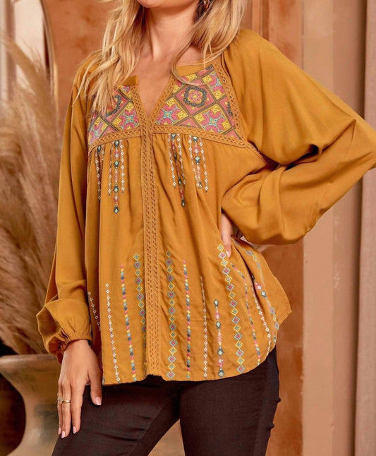 Andree By Unit - Embroidered Lace Blouse