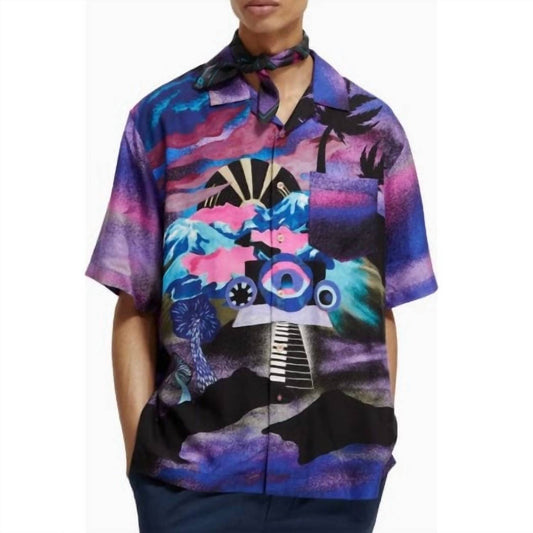 Scotch & Soda - Placed Printed Tencel Shirt
