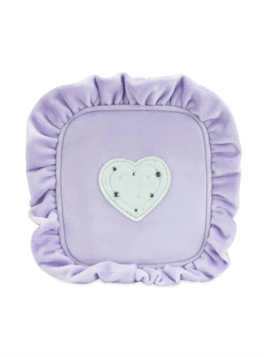 Stoney Clover Lane - Women's Velvet Ruffle Mini Pouch With Heart - Pre-sewn