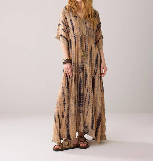 Summum - tie dye maxi kaftan dress