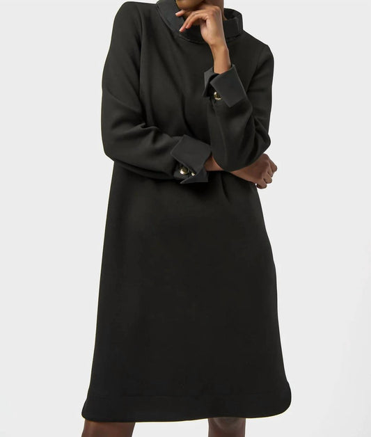 Joseph Ribkoff - Mockneck Long Cuffed Sleeve Trapeze Dress