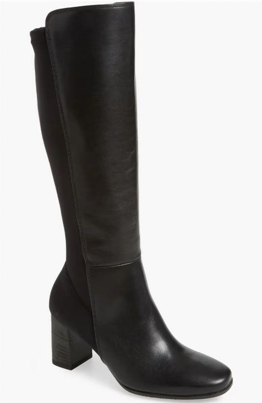 Paul Green - Women's Tall Leather Stretch Back Block Heel Boots
