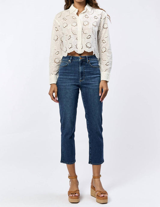 Dear John Denim - Frankie Straight Leg High Rise Jeans Iguaza
