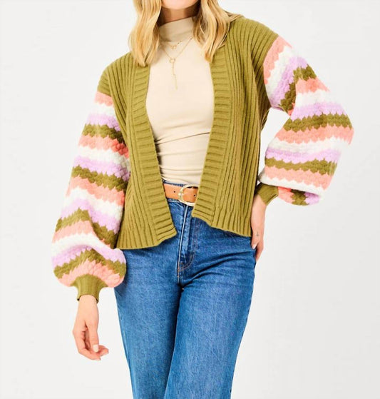Mary Square - Pippa Bubble Sleeves Cardigan