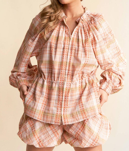 J.Nna - Plaid Two-Piece Set