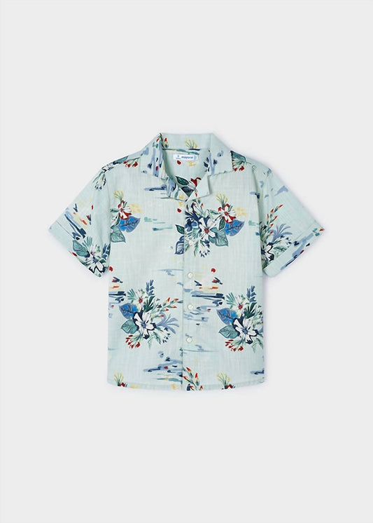Mayoral - Short Sleeve Button Down Shirt