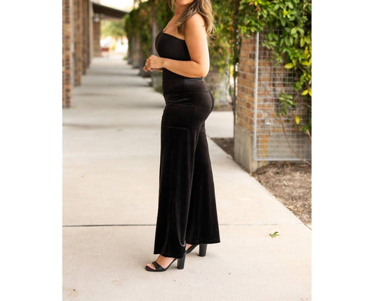 Julia Rose - Regina Velvet Wide Leg Pants