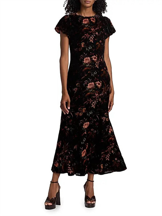Cara Cara - Connie Crushed Velvet Midi-dress