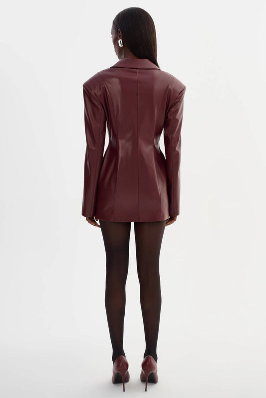 Lamarque - Benedetta Faux Leather Blazer Dress