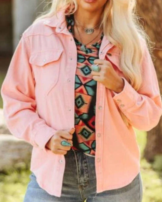 Lucky & Blessed - Maxon Denim Pearl Snap Jacket