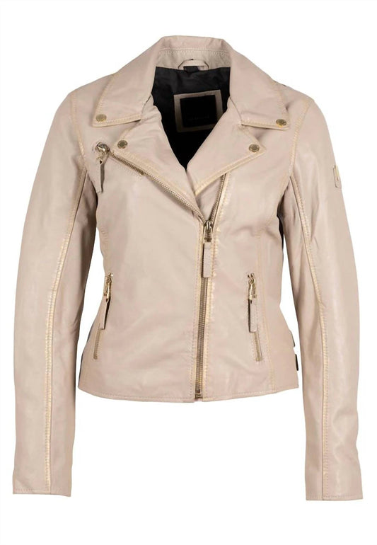 Mauritius - Christy Rf Star Detail Leather Jacket