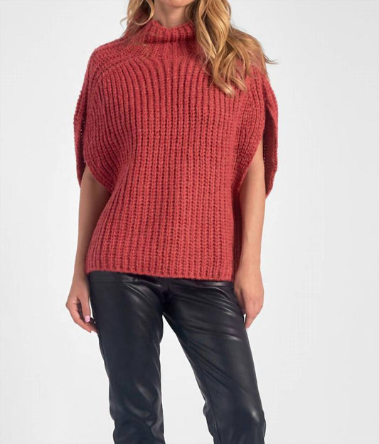 Elan - Short Sleeve Turtleneck Sweater