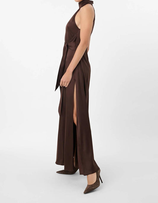 Toccin - Jocelyn Maxi Silky Satin Dress